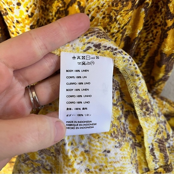 FAITHFULL THE BRAND x REVOLVE Rumi Linen Snake Print Midi Dress - Picture 10 of 11